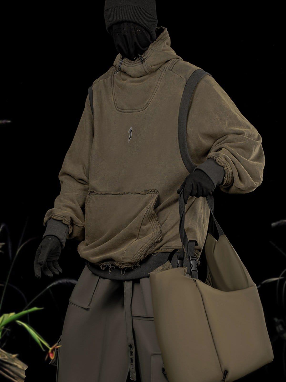 Patchwork Functional Hoodie