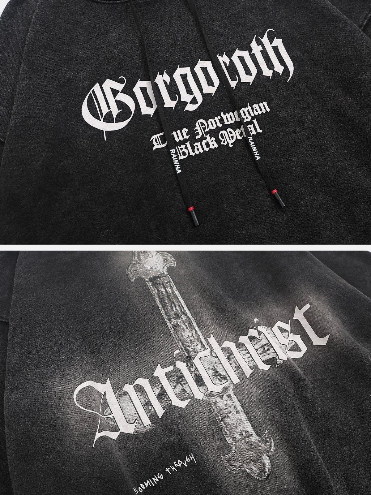 Cross Washed Hoodie
