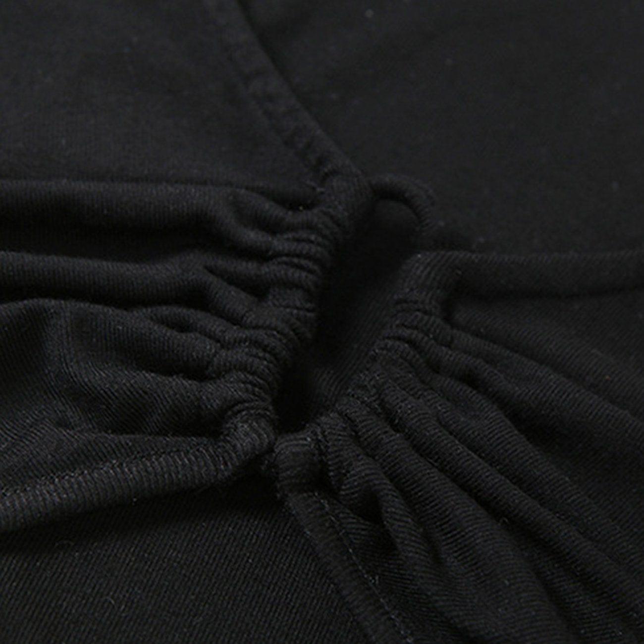 Hollow Sexy Halterneck Long Sleeve T Shirt