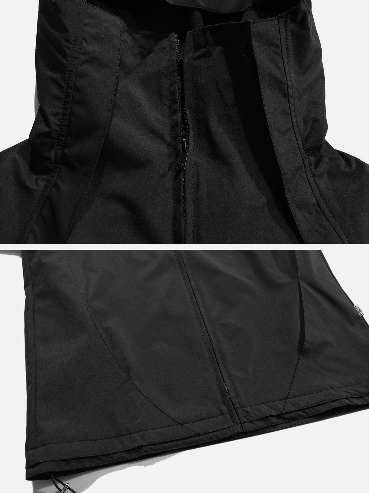 Hidden Pockets Zip Up Jacket
