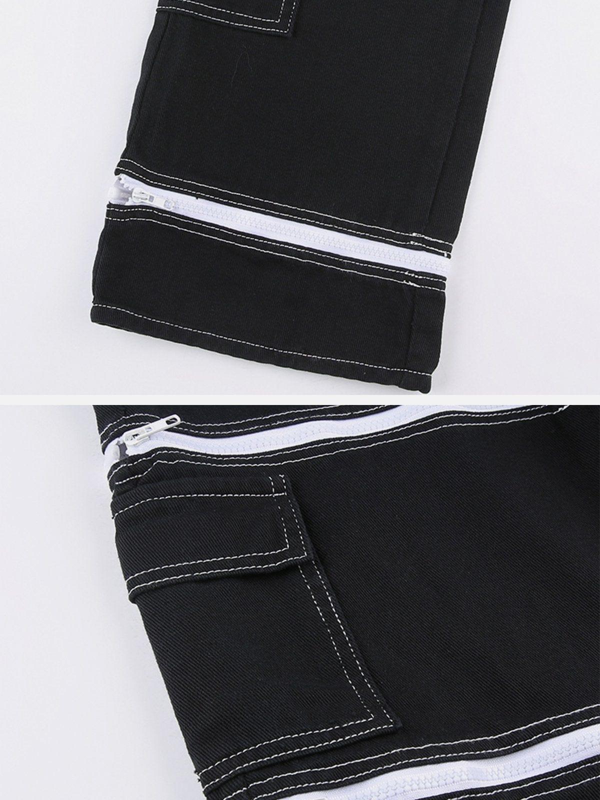 Detachable Zip Up Jeans