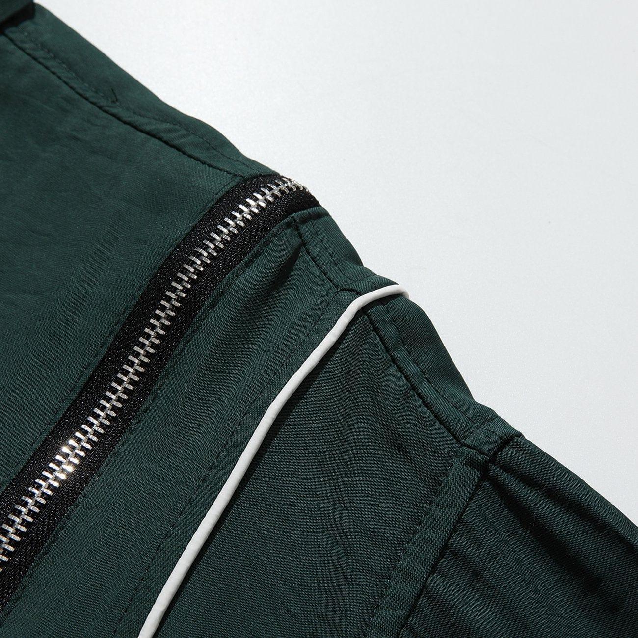 Multi Zip Up Short Sleeve Shirt