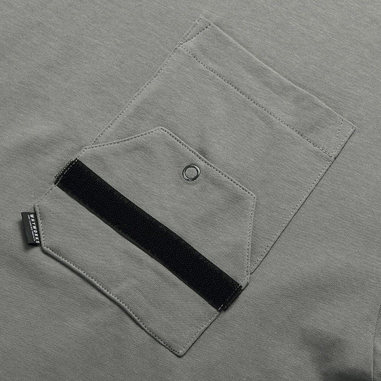 Interchangeable Sleeves Pocket Tee