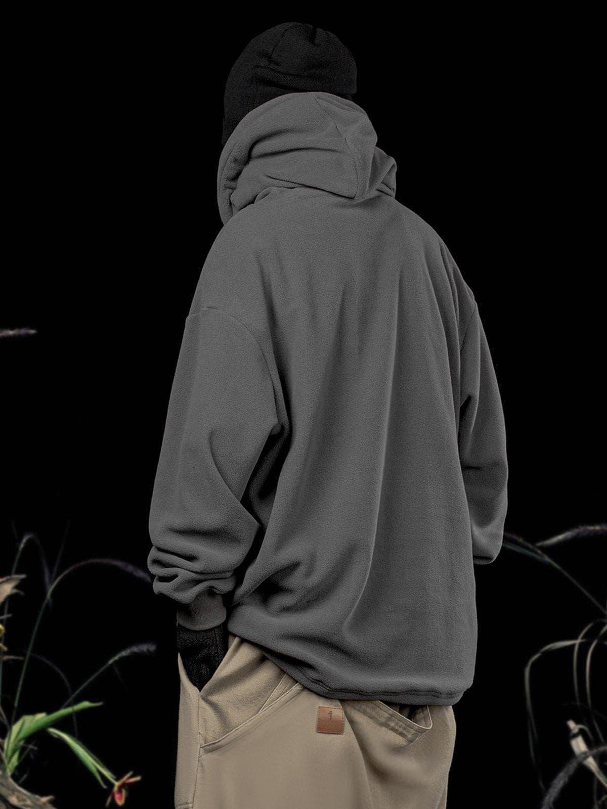 Embroidery Polar Fleece Hoodie