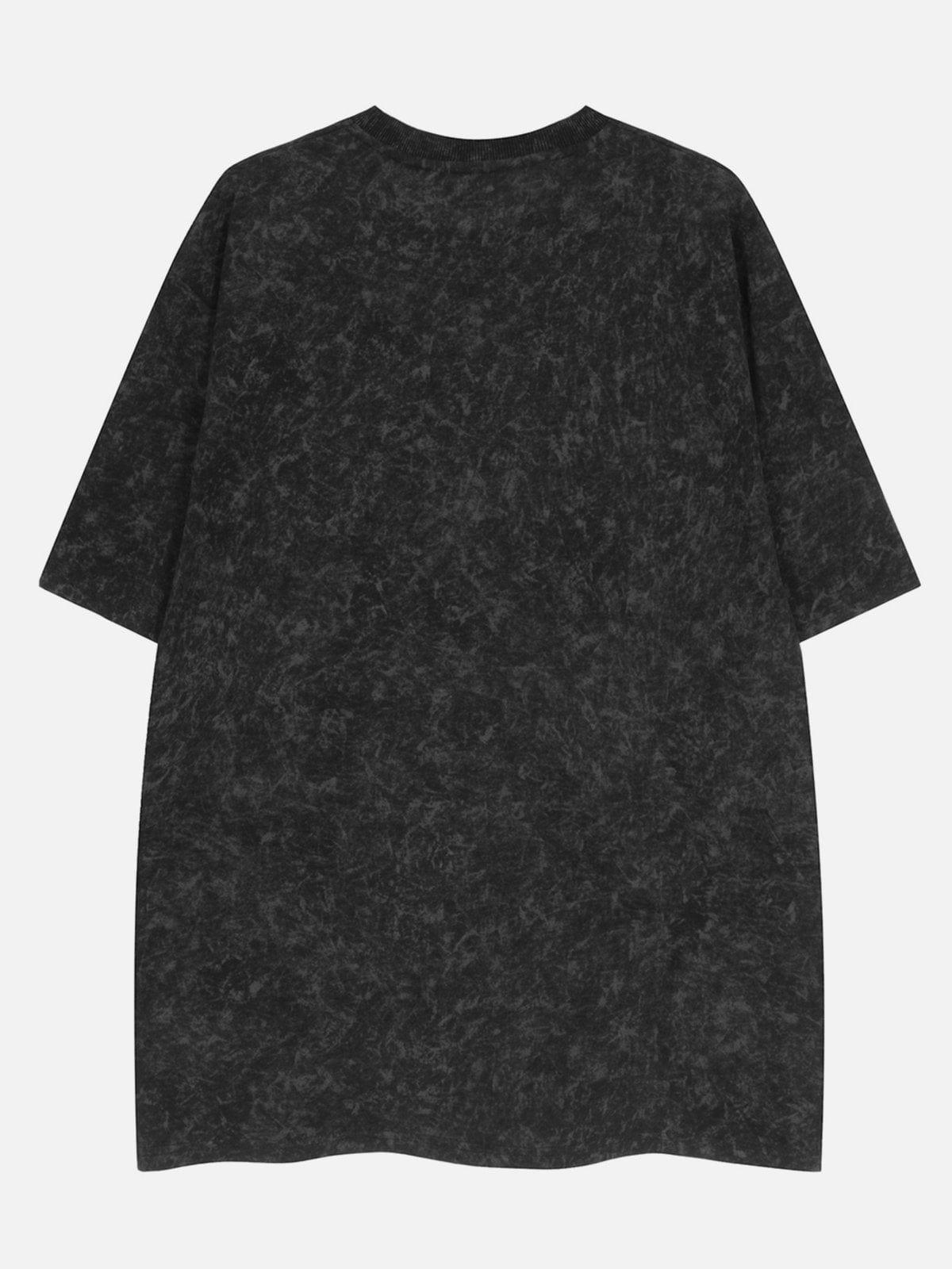 Washed Eagle Letters Graphic Tee