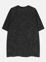 Washed Eagle Letters Graphic Tee