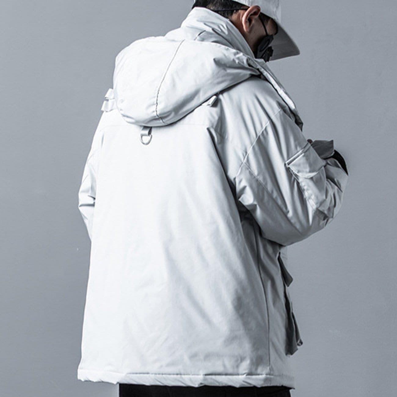 Removable Multi Pockets Winter Coat