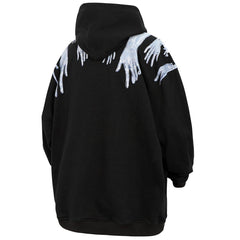 Ghost Palm Print Hoodie