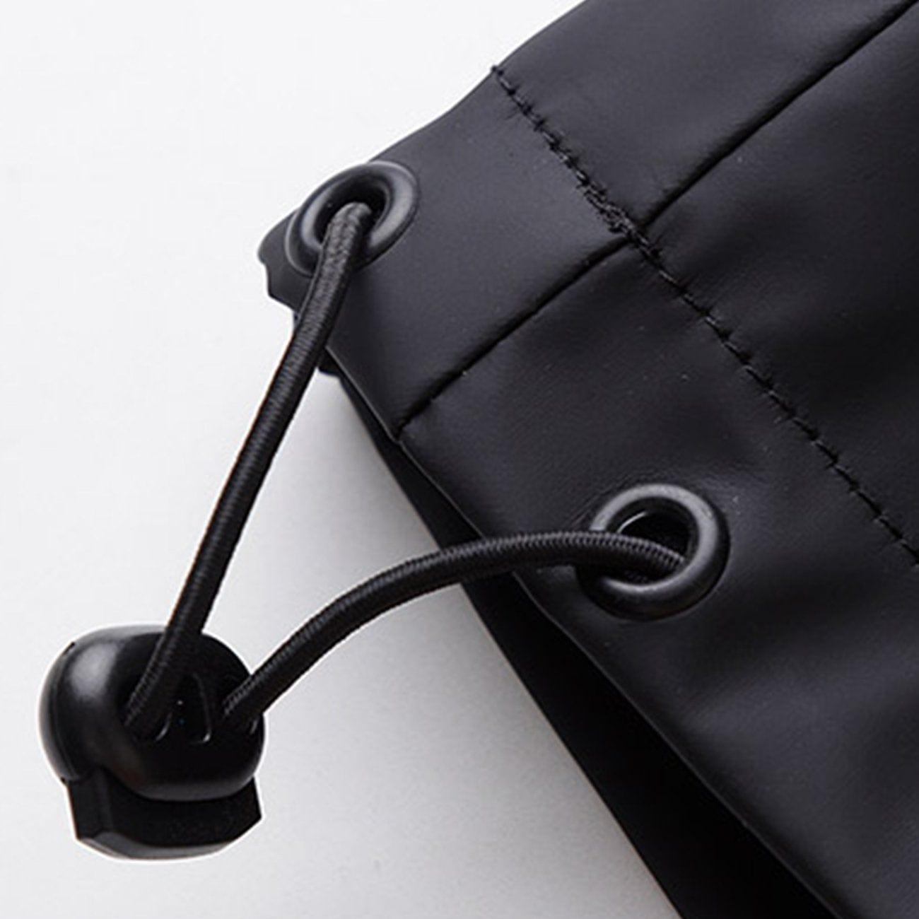 Half Zip Ninja Functional PU Hooded Jacket