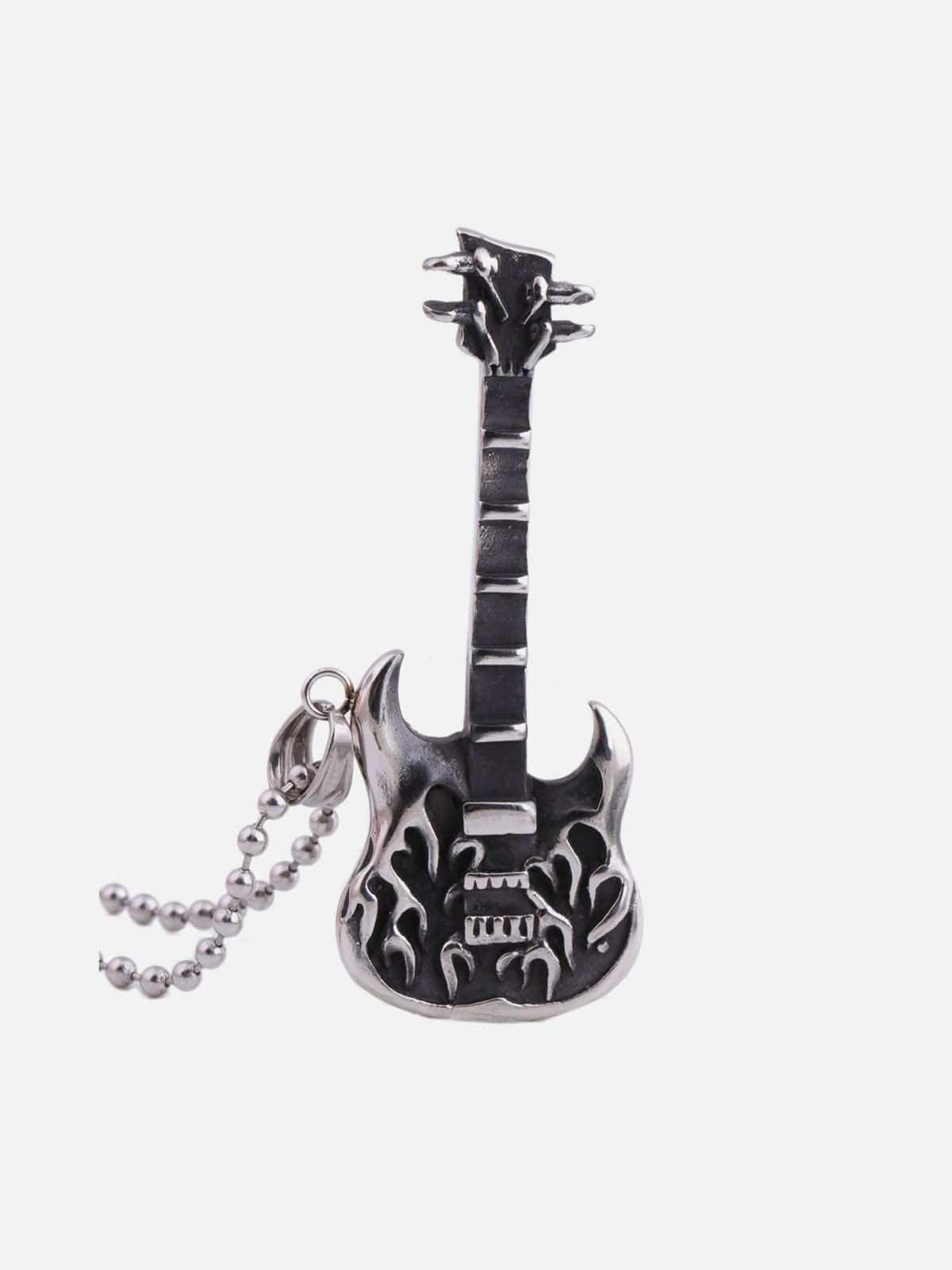 Punk Rock Electric Guitar Necklace