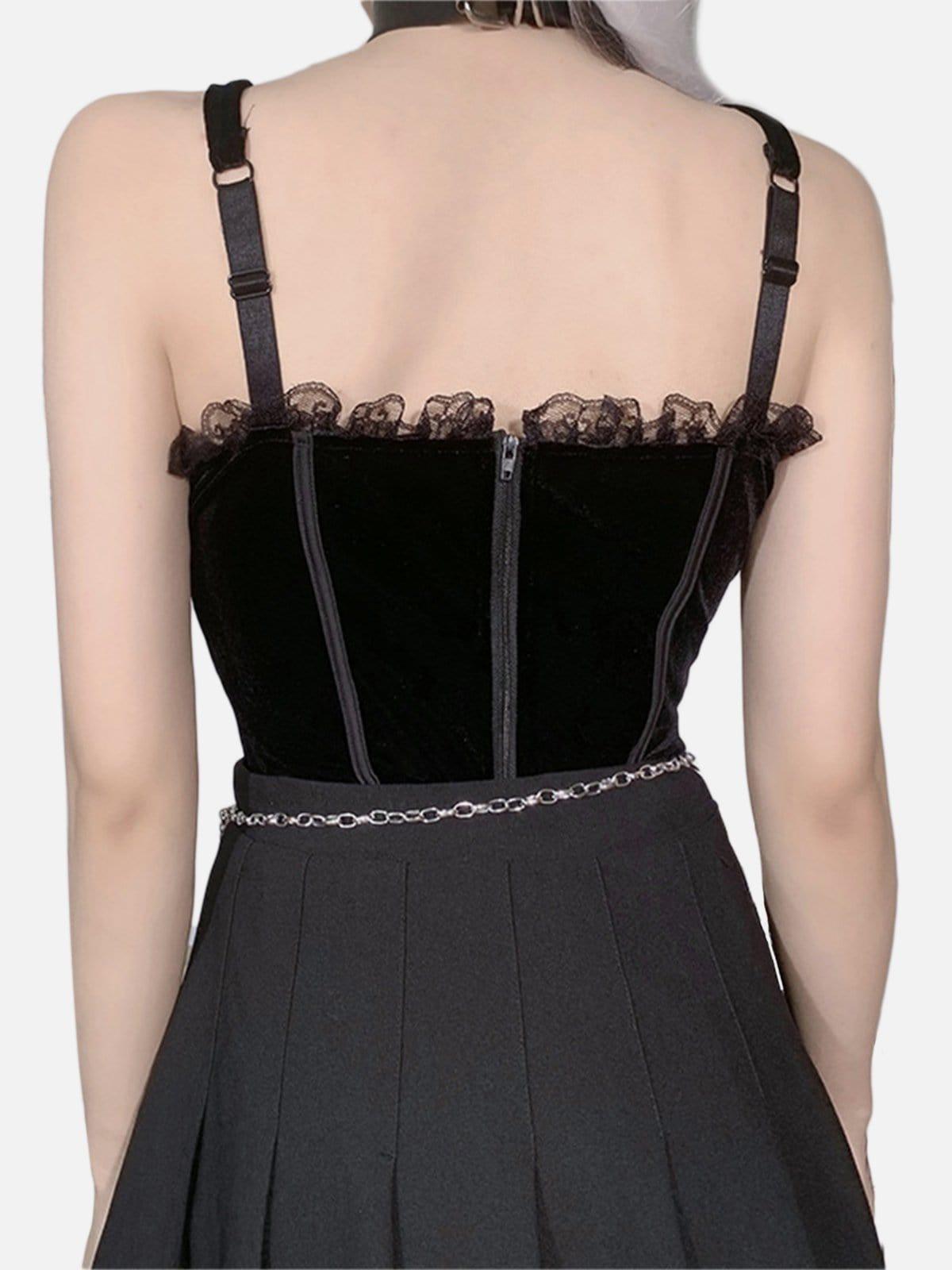 Lace Cross Vest