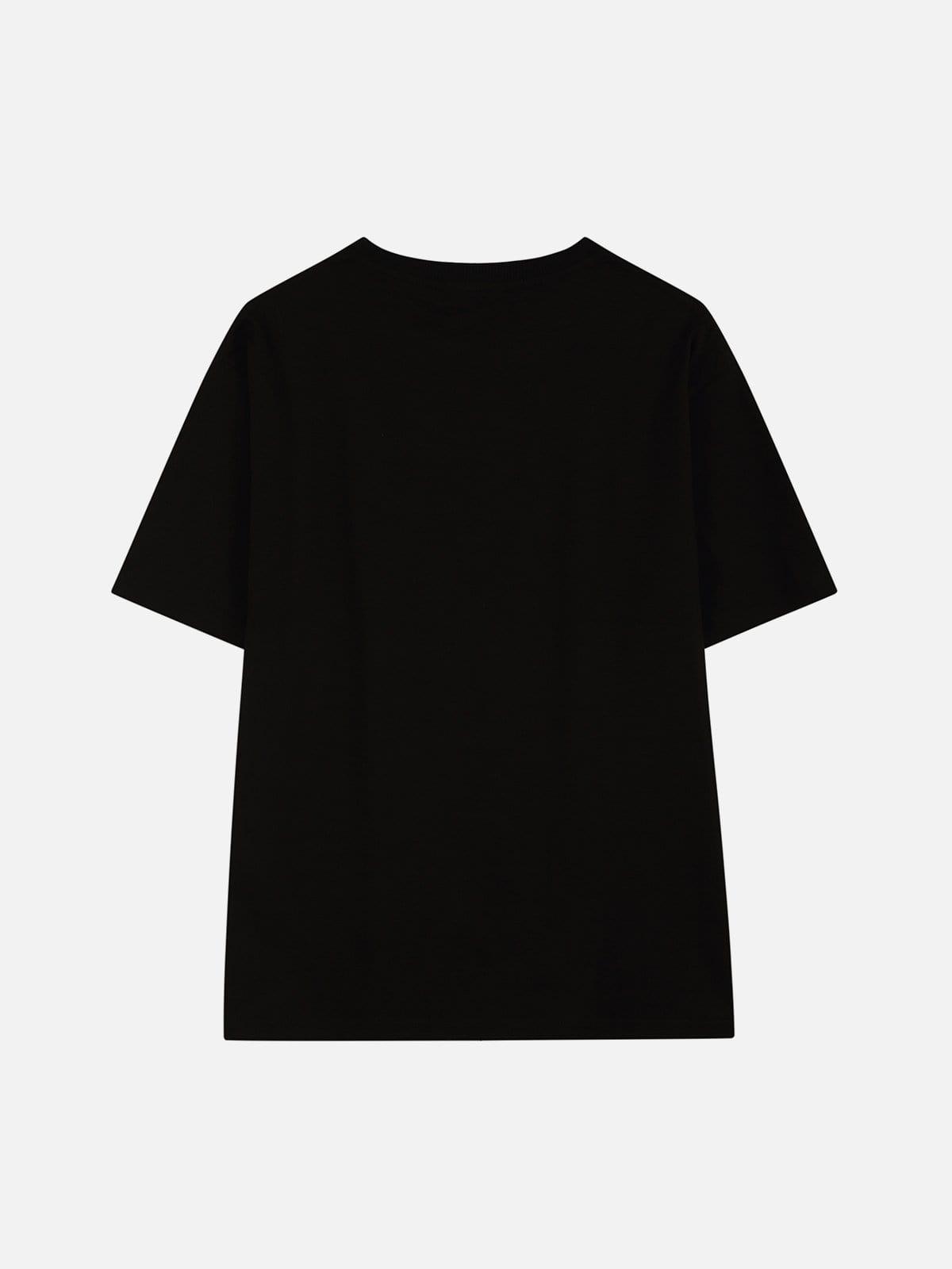 Angel Devil Wings Love Heart Print Tee