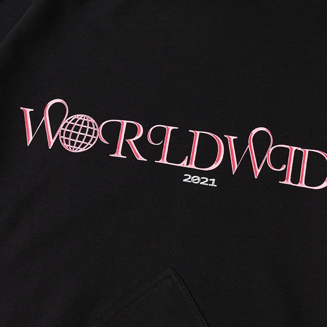 Solid Color Basic Letters Print Hoodie