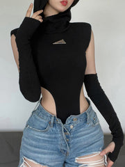 Sexy Hooded Bodysuit