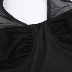 Sexy Camisole Perspective Long Sleeve T Shirt