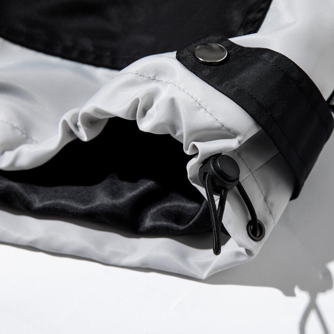 Functional Patchwork Multi Pockets Hooded Jacket