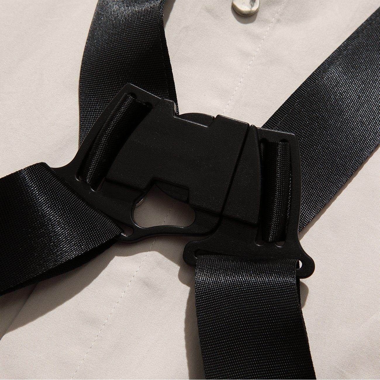 Cross Strap Function Long Sleeve Shirt