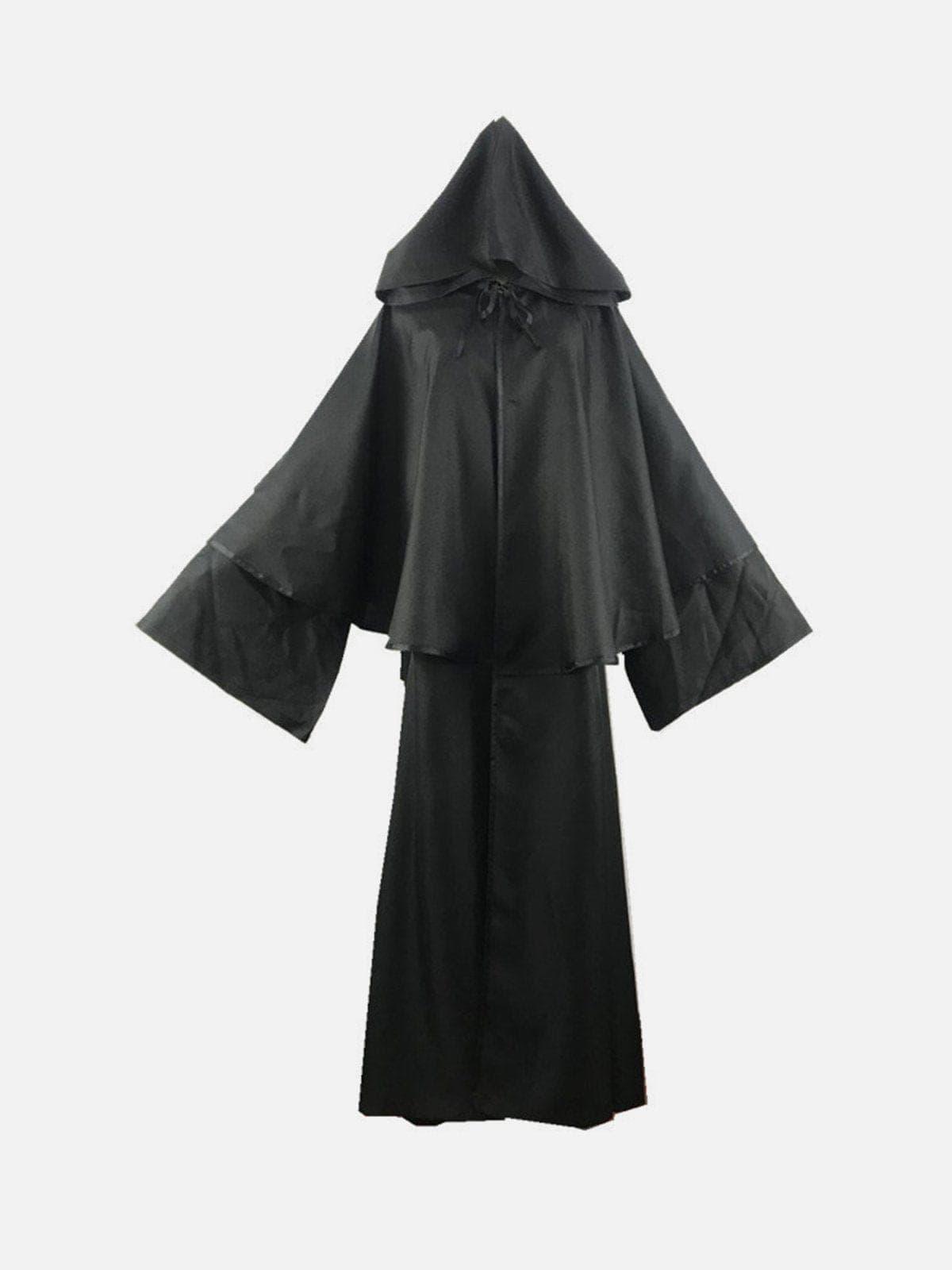 Patchwork Straps Cloak