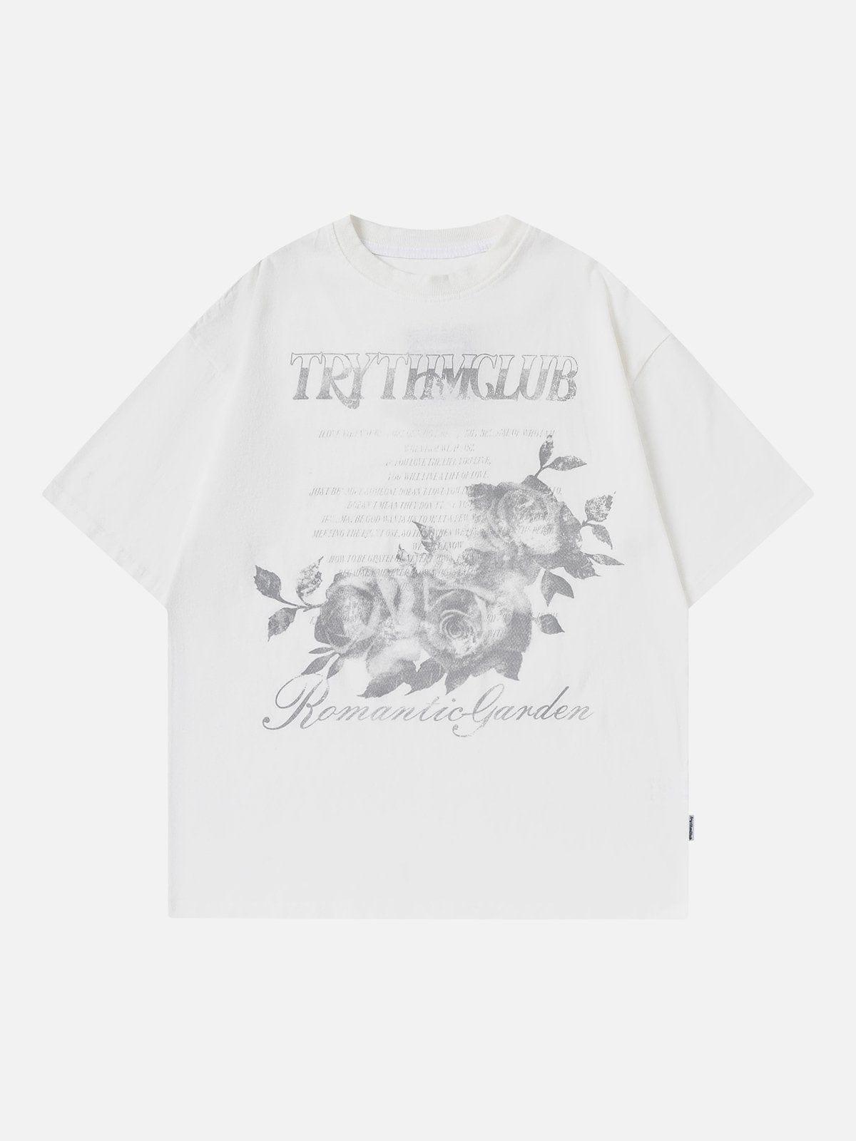 Vintage Rose Washed Graphic Tee