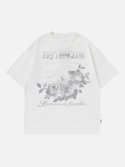 Vintage Rose Washed Graphic Tee