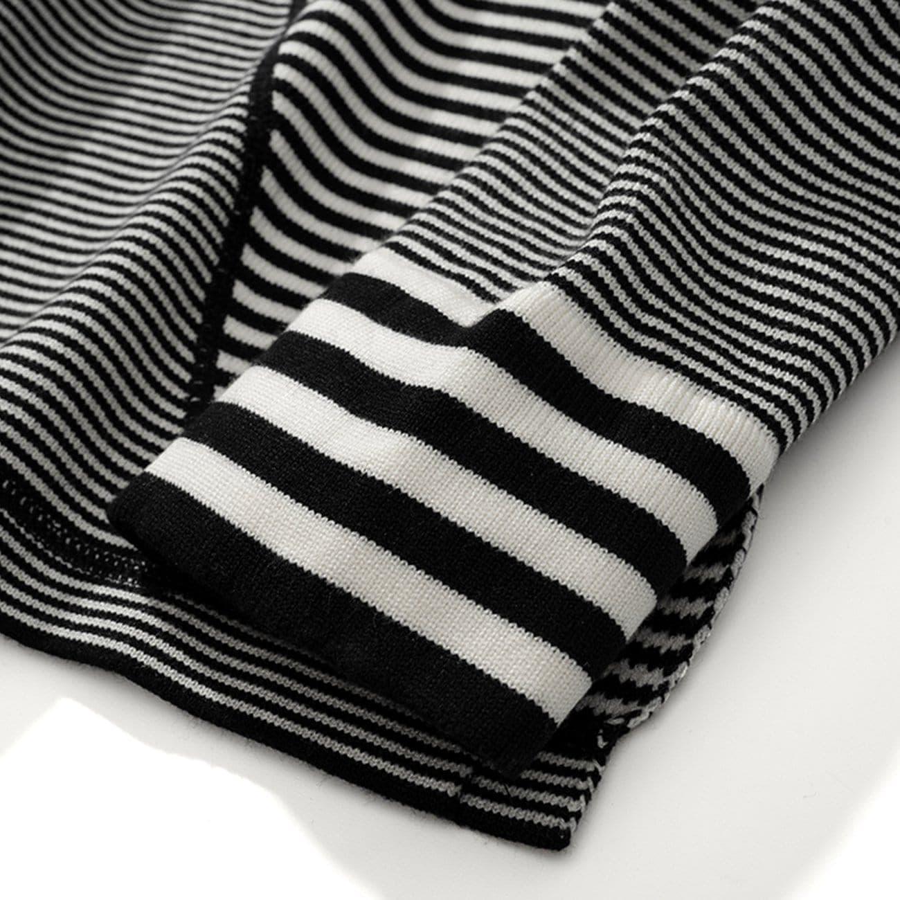 Personality Irregular Stripes Sweatshirt
