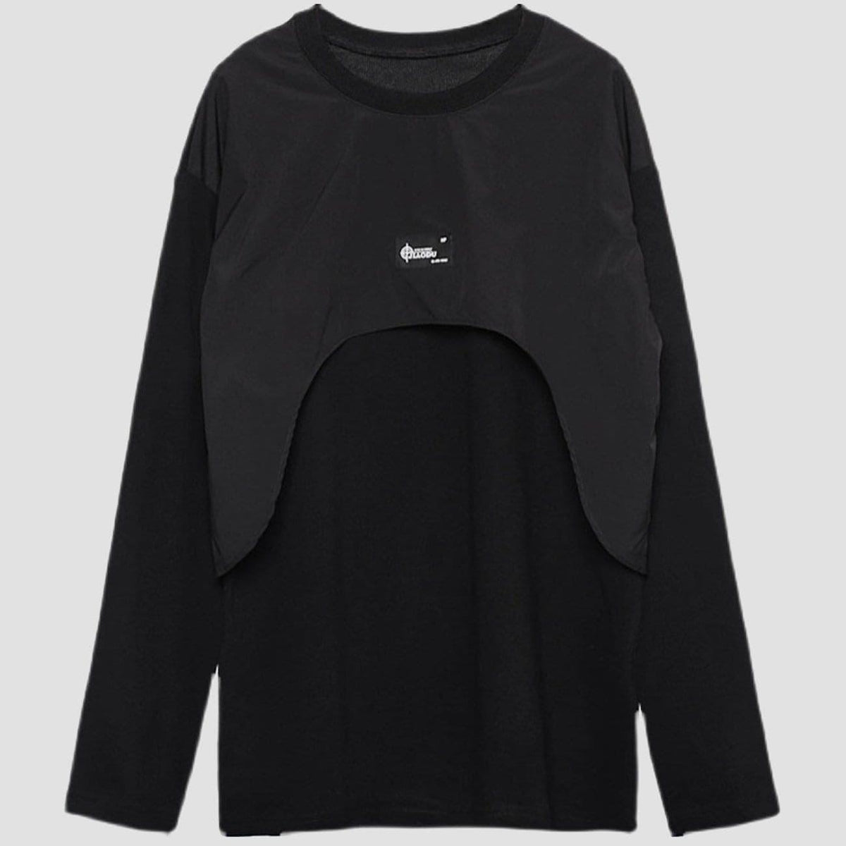 Dark Patchwork Fake Two Sweatshirt