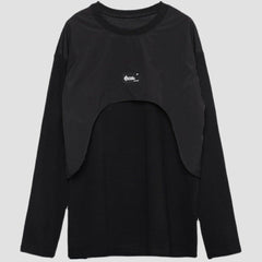 Dark Patchwork Fake Two Sweatshirt