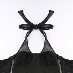 Sexy Camisole Perspective Long Sleeve T Shirt