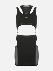 Hollow Mesh Vest Suit