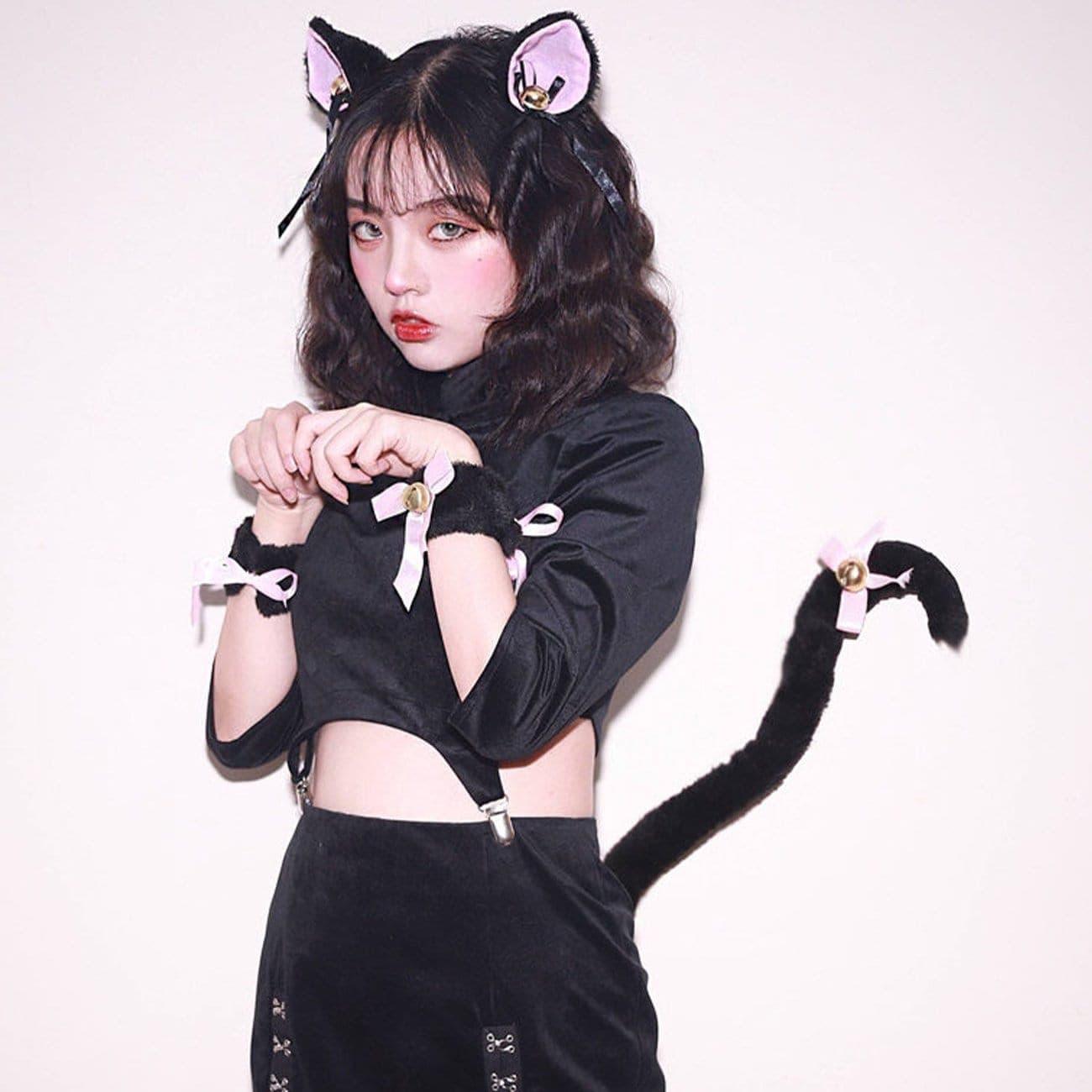 Dark Anime Cosplay Cat Ears Hair Band