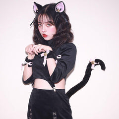 Dark Anime Cosplay Cat Ears Hair Band