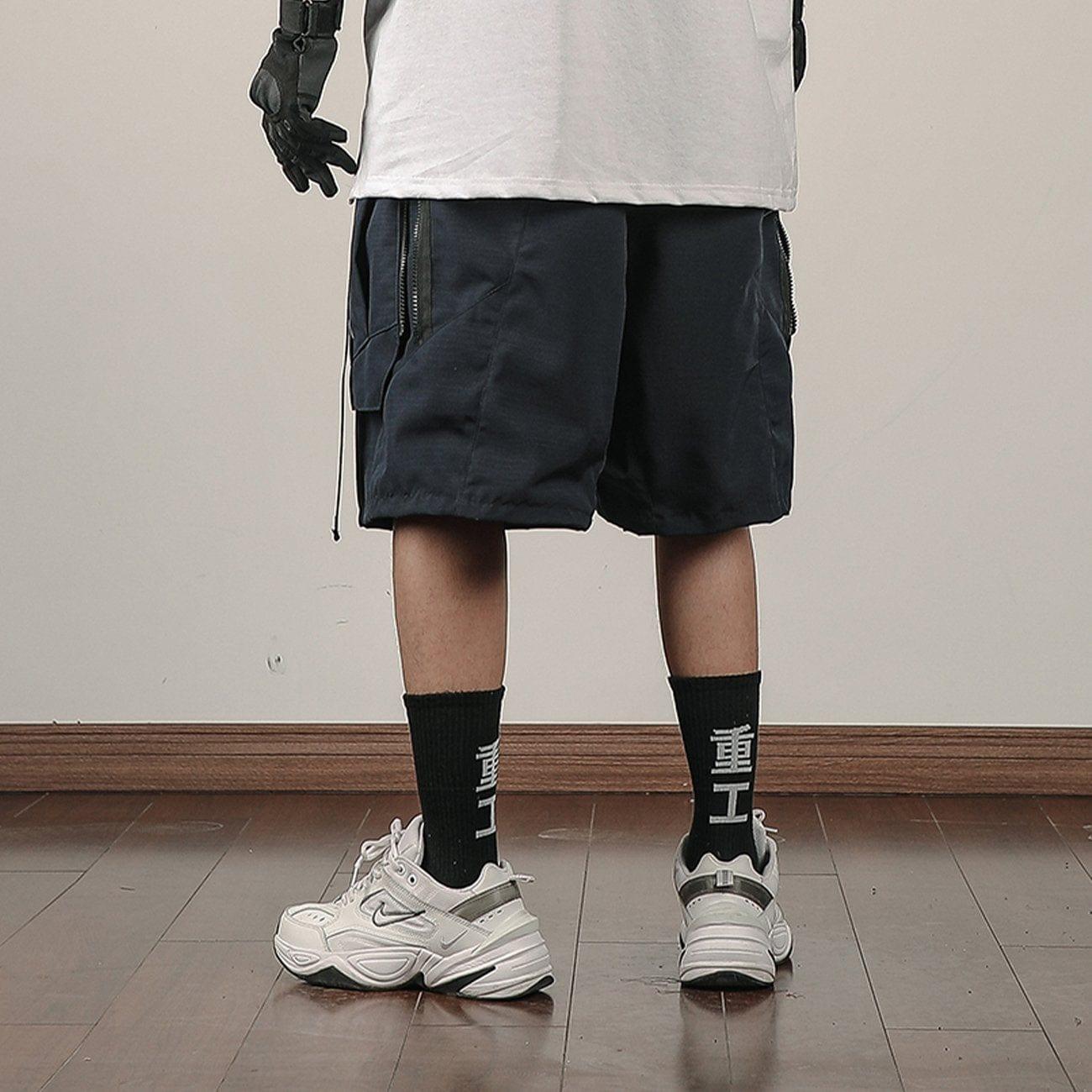 Function Long Zip Up Cargo Shorts