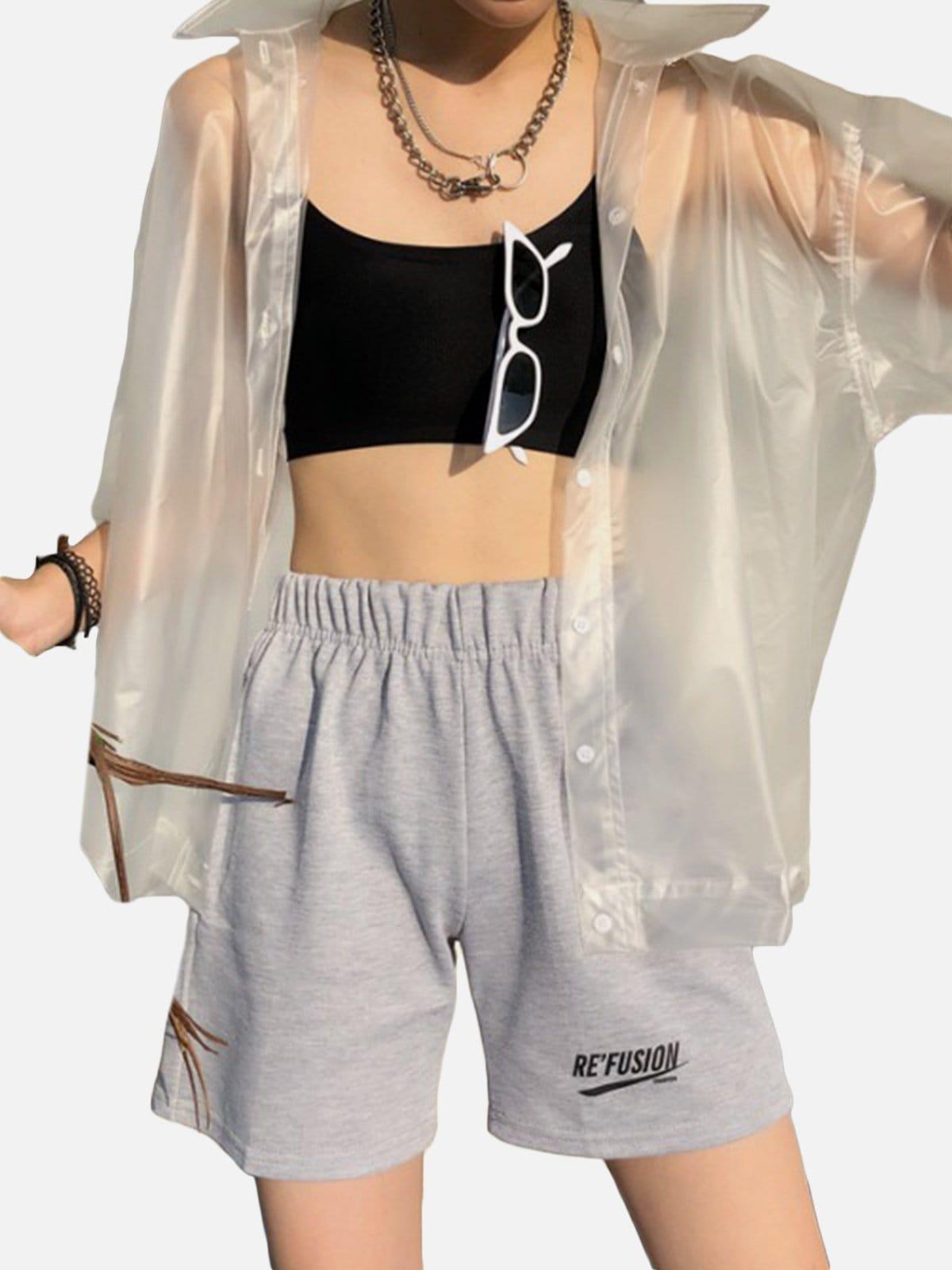 Transparent Tpu Short Sleeve Shirt