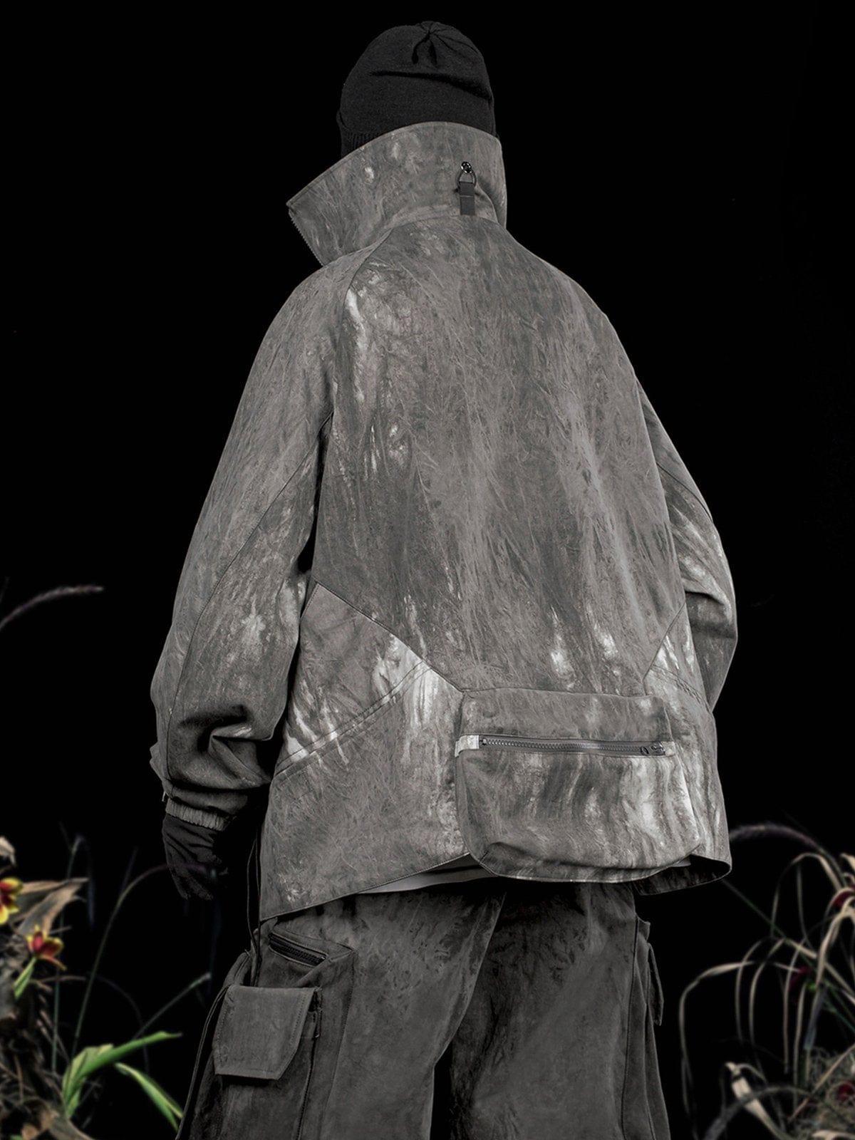 Zip Up Tie Dye Functional Jacket