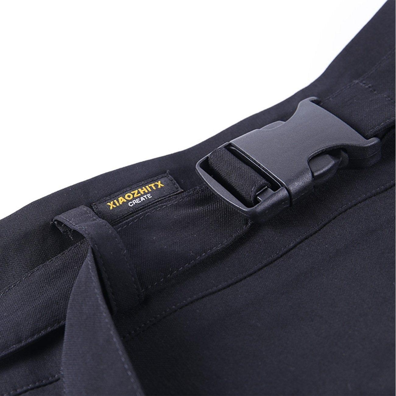 Drawstring Buckle Belt Skirt