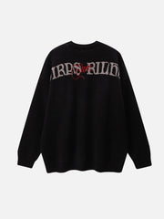 Arrow Penetrate Heart Knit Sweater