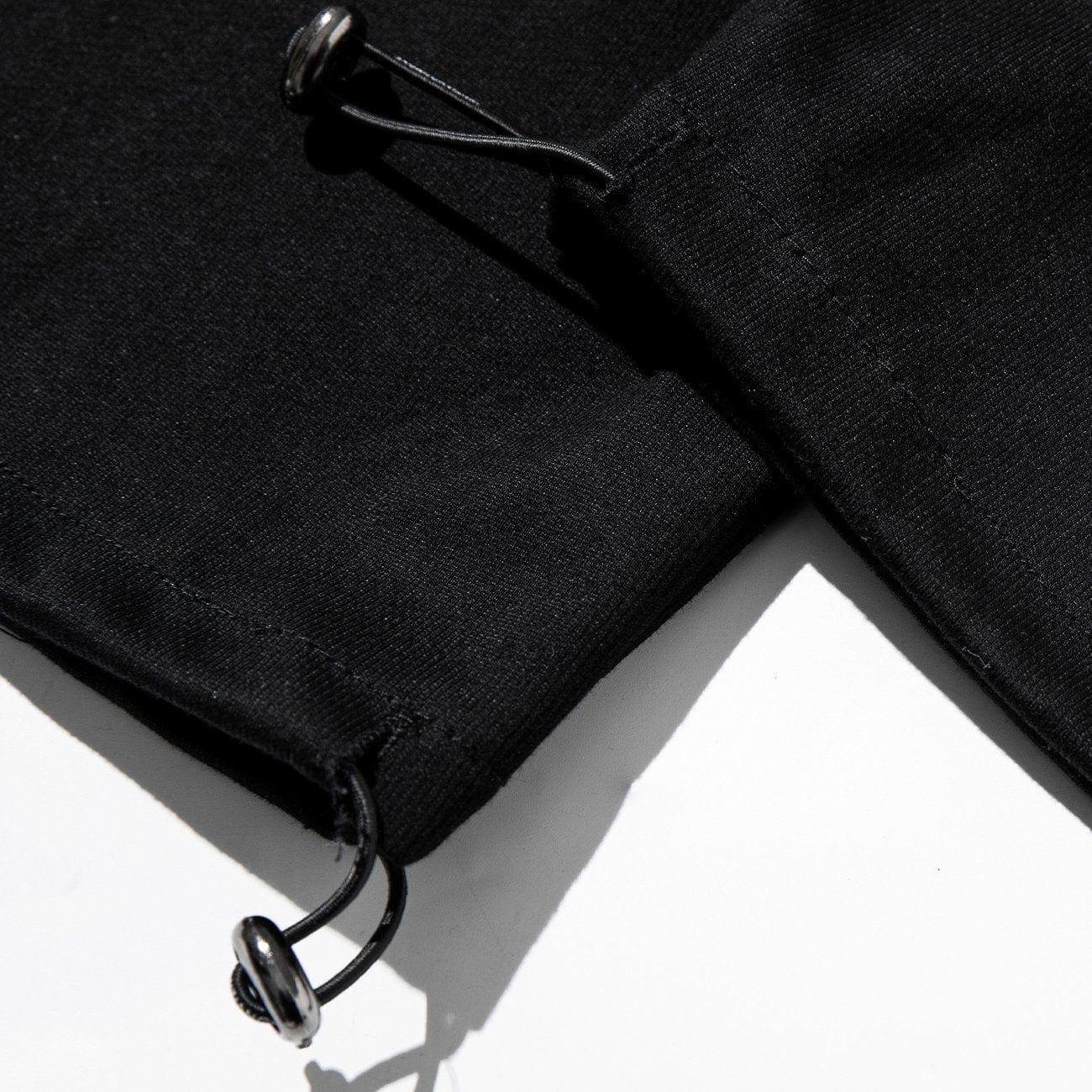 Zipper Pockets Drawstring Pants