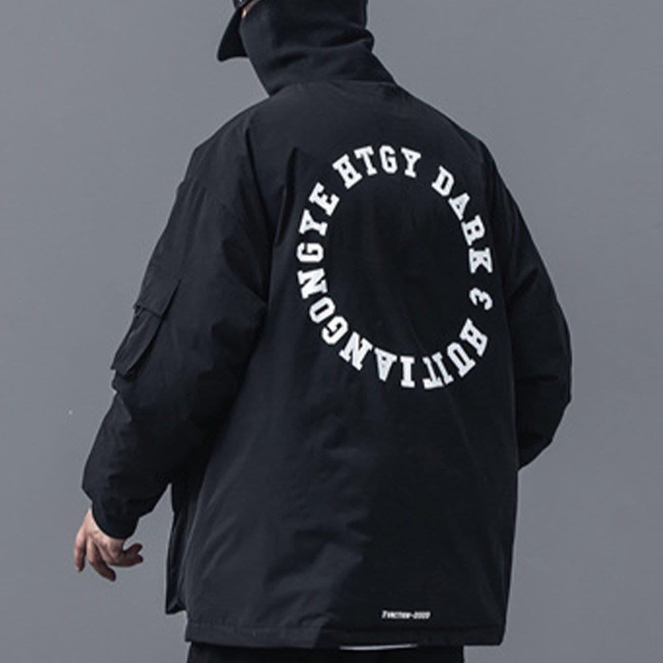 Dark Combat Multi Pockets Winter Coat