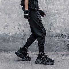 Dark Multi-pocket Cargo Pants