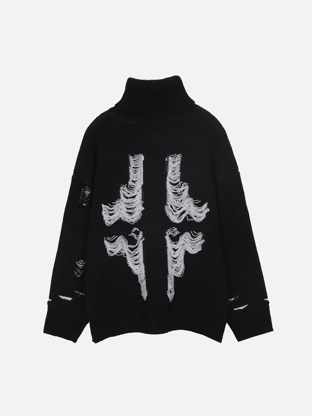 Tassel Pistol Turtleneck Sweater