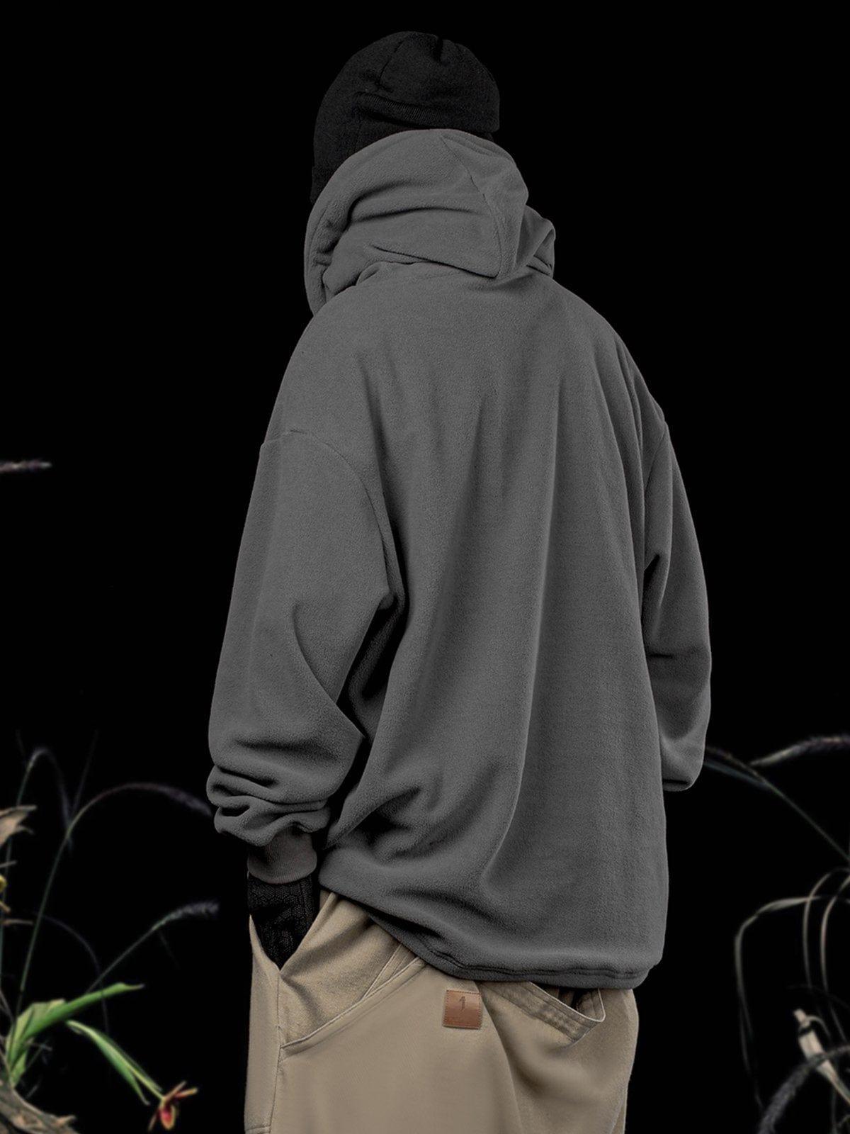 Embroidery Polar Fleece Hoodie
