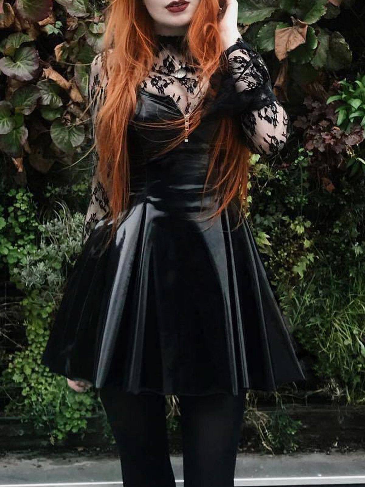 Dark Slim Fit Skirt