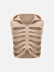 Cutout Hooded Vest