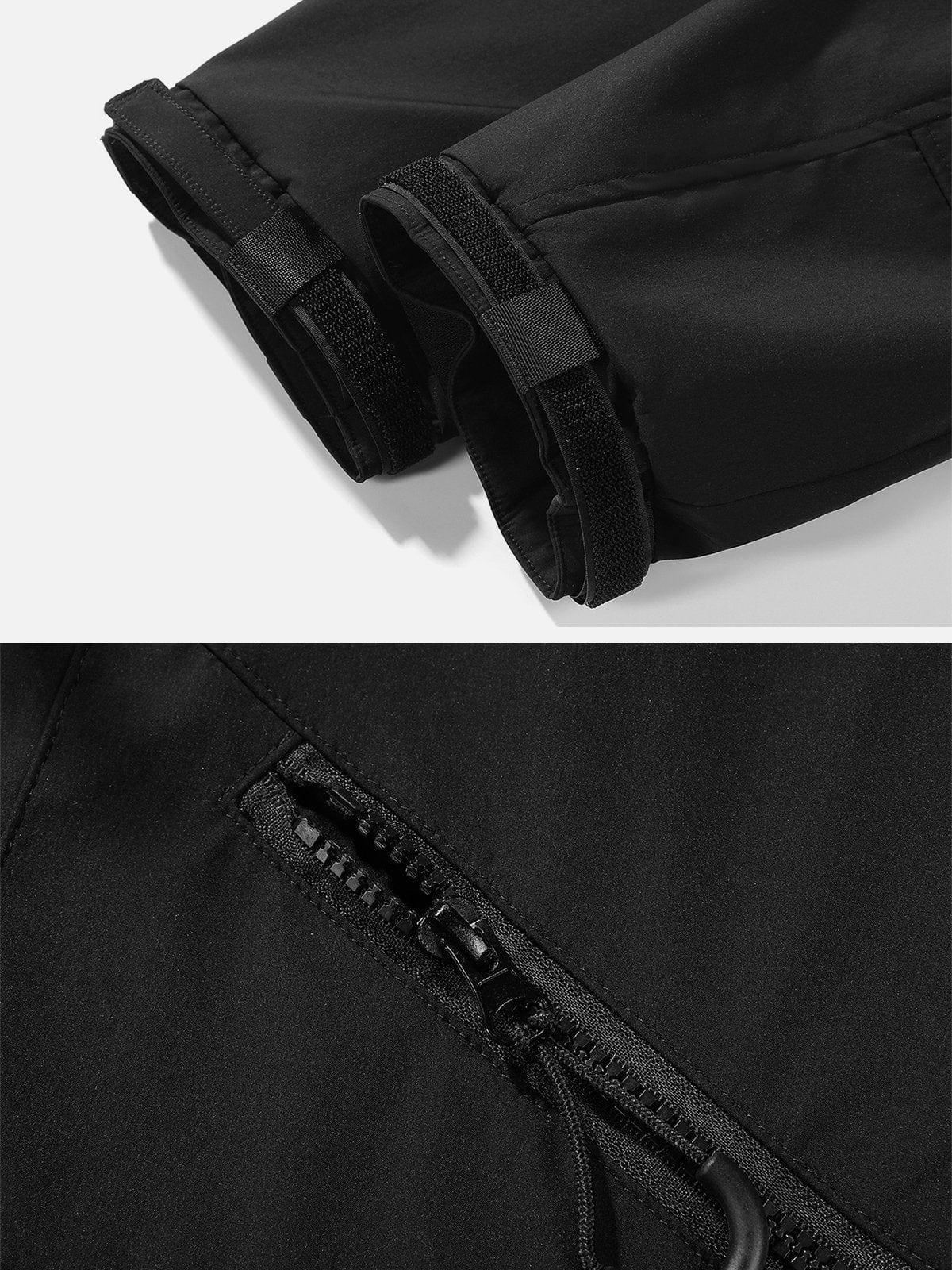 Detachable Patchwork Pocket Jacket