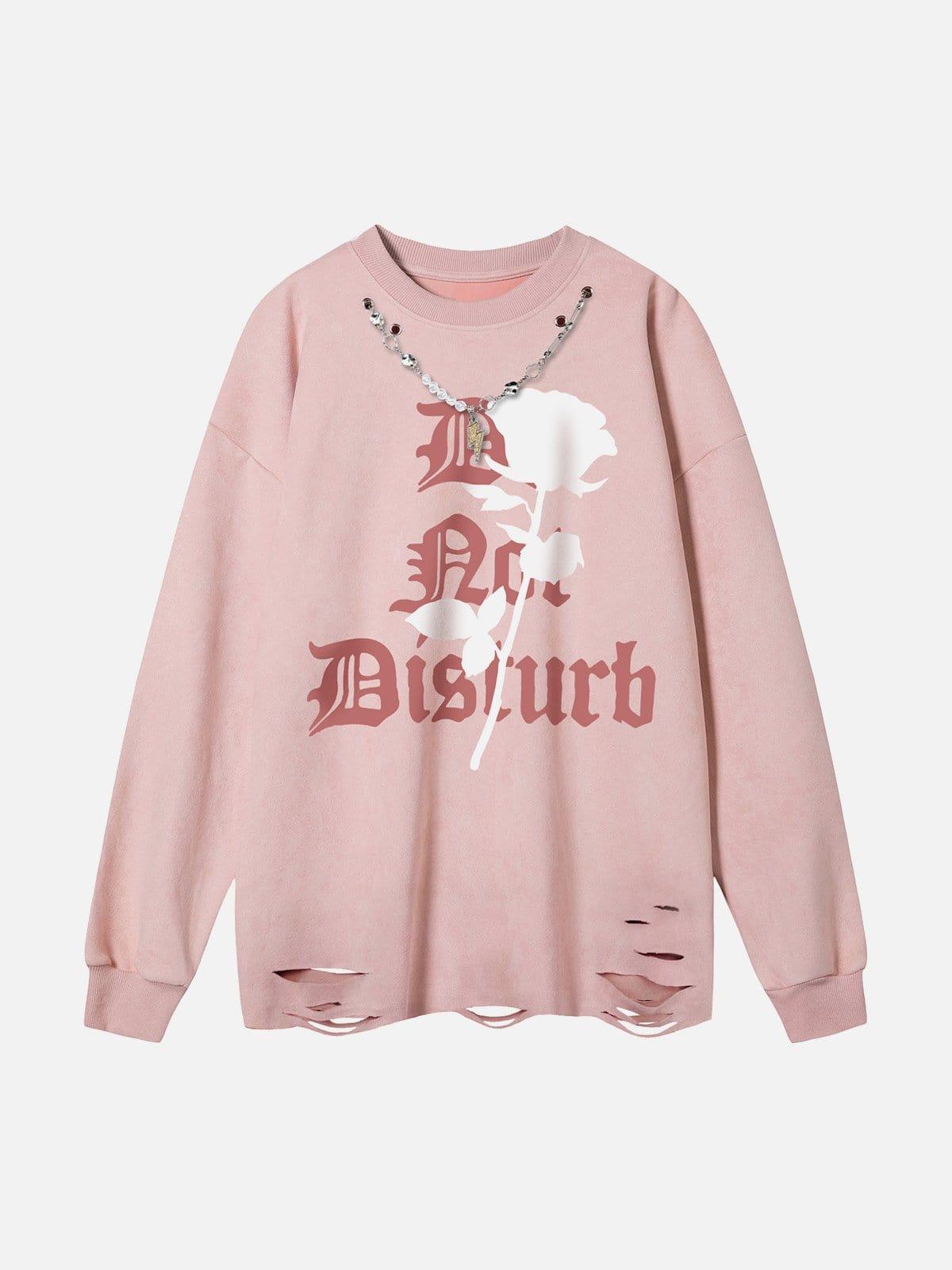 Rose Necklace Sweatshirt