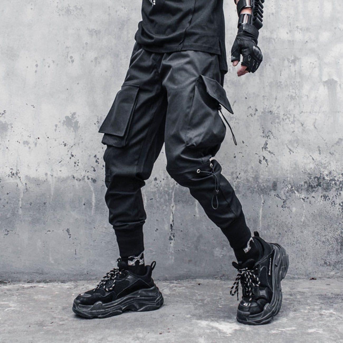 Functional Big Pocket Drawstring Cargo Pants