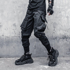 Functional Big Pocket Drawstring Cargo Pants