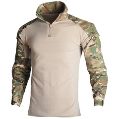 Camouflage Patchwork Tactical Combat Sweatshirt