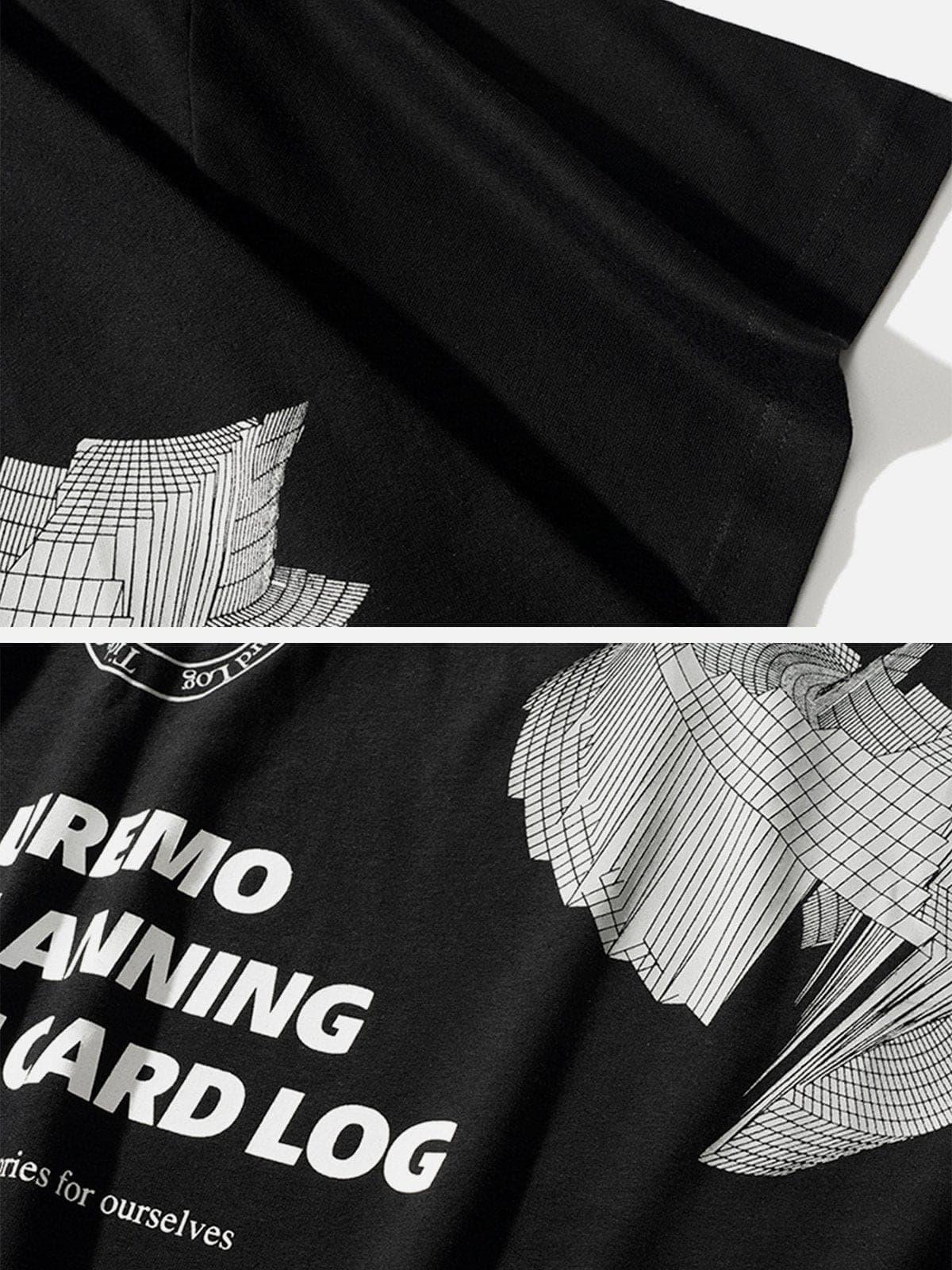 Stereoscopic Building Graphic Tee
