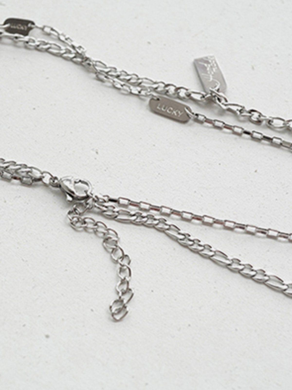 "LUCKY" Double Necklace